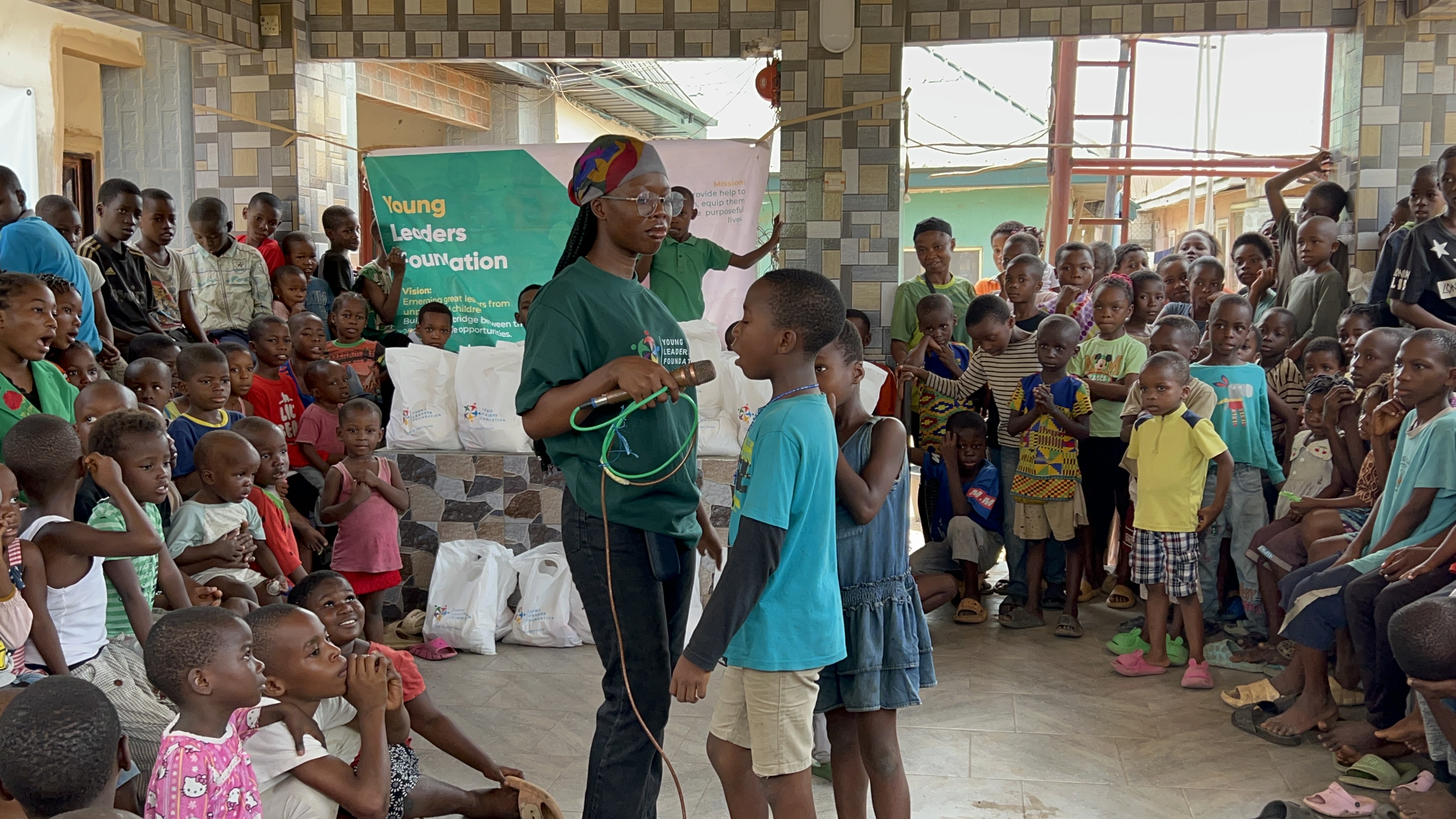 Children participating in the Feed A Child outreach